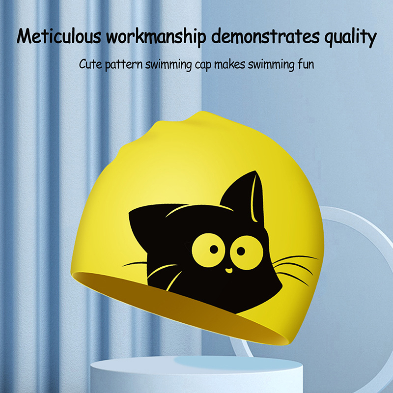 Touca de natação de gato fofo  - Aquatic Sports Cap avaliação e preço
