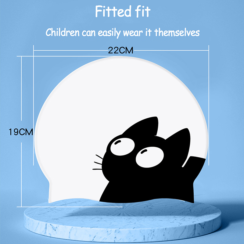 Touca de natação de gato fofo  - Aquatic Sports Cap avaliação e preço