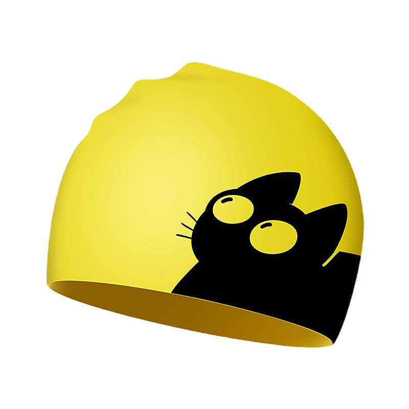 Touca de natação de gato fofo  - Aquatic Sports Cap avaliação e preço