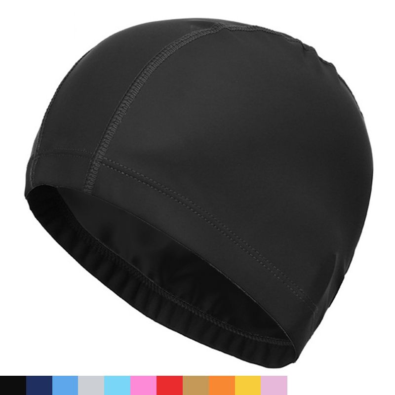Touca de natação de tecido pu, - Aquatic Sports Cap avaliação e preço